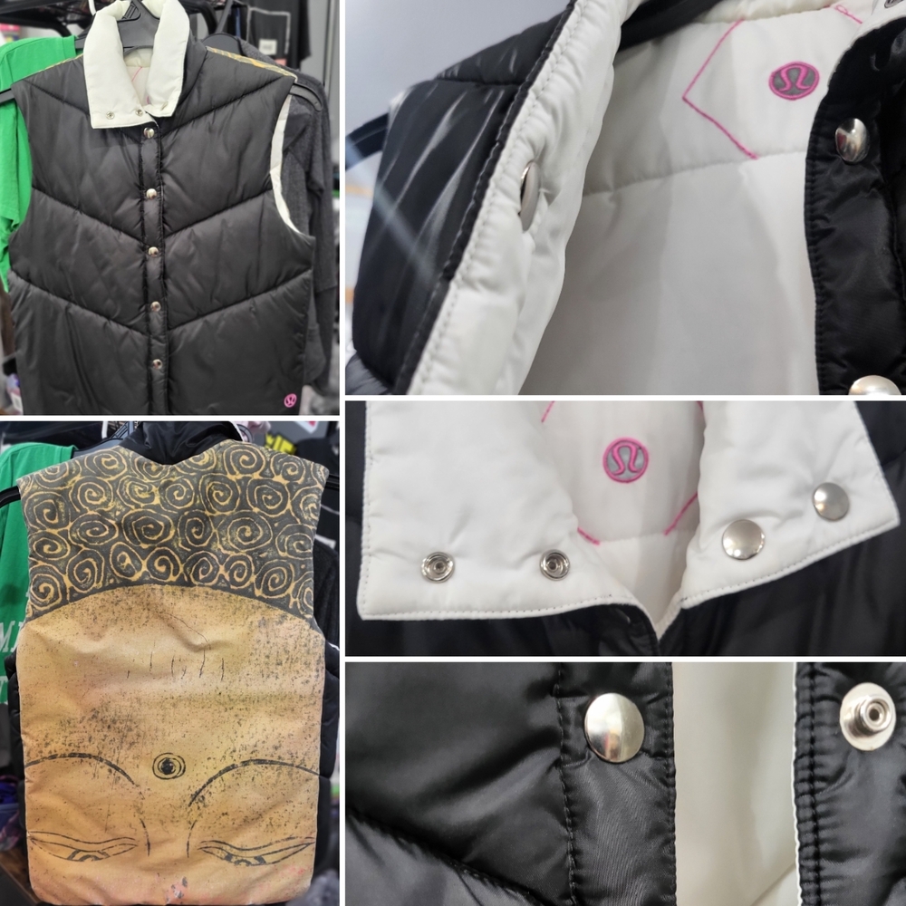 lululemon athletica Kids Black and White Puffer Vest